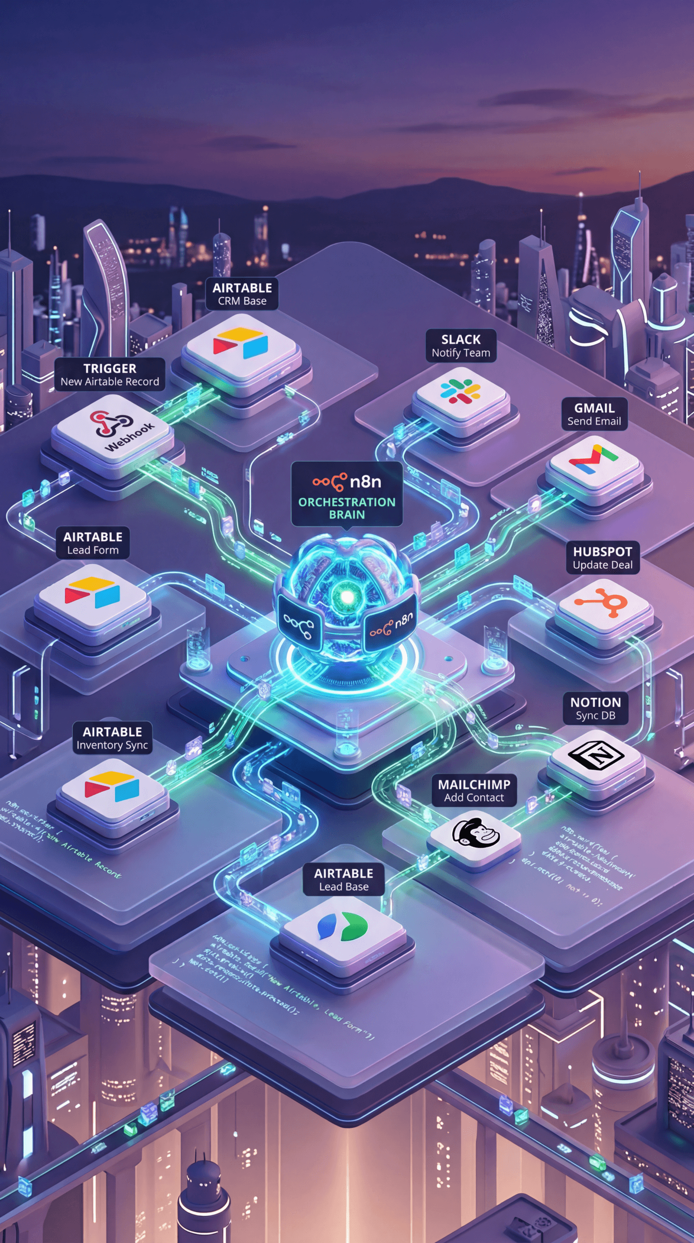 Airtable n8n integration, n8n data automation tutorial, Airtable record update automation, no code workflow automation 2026, n8n Airtable example workflow