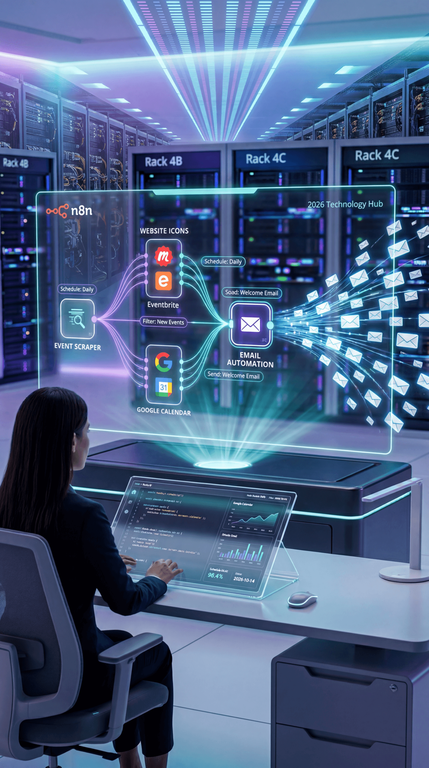 n8n web scraping workflow, automated event newsletter, songkick scraping automation 2026, n8n email automation, html extraction n8n
